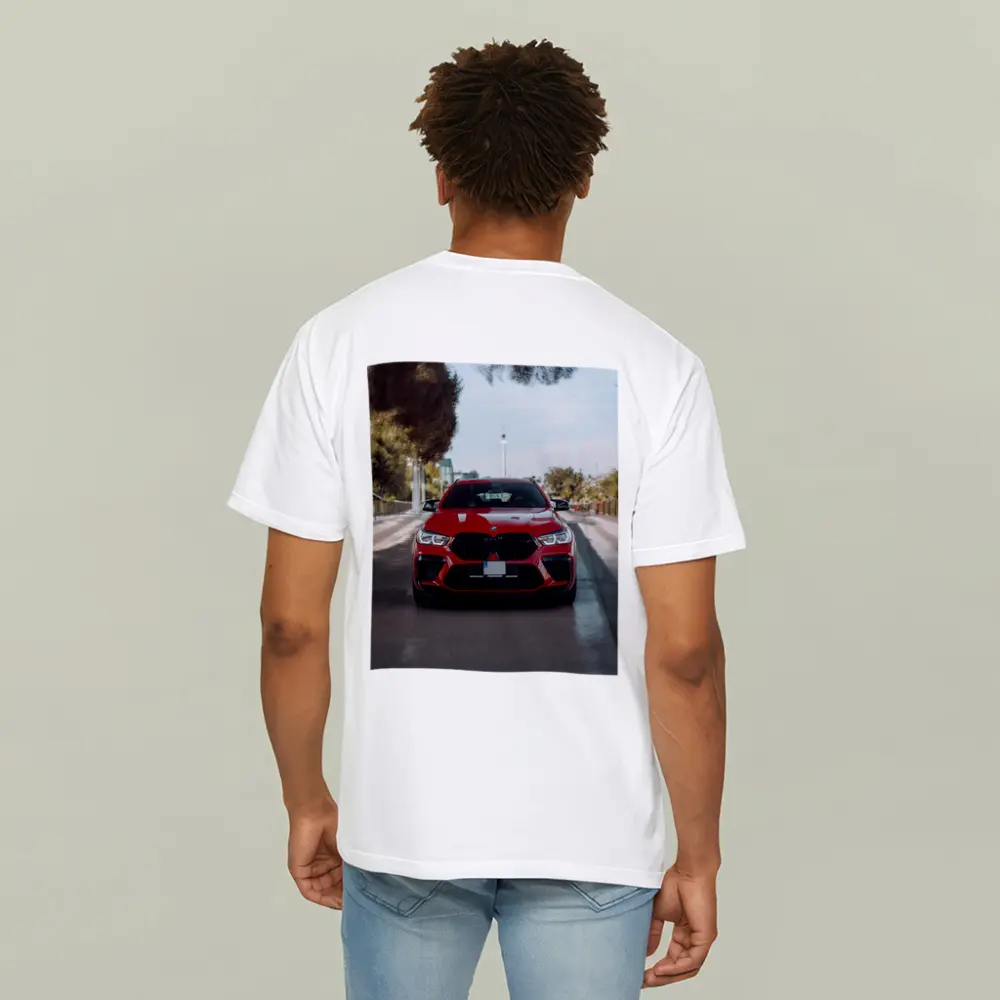 BMW X6 M Competition Red Street Shot – T-Shirts
