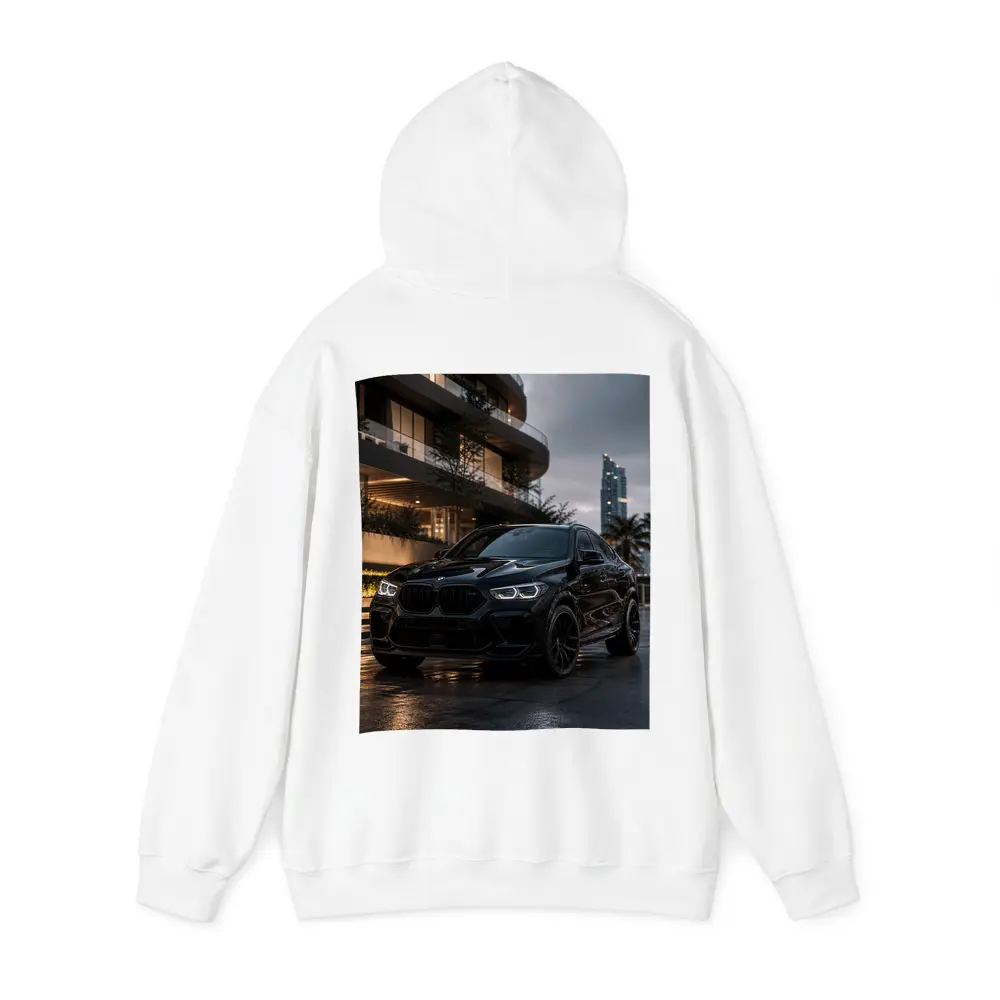 BMW X6 M Black City Night Scene – Hoodies