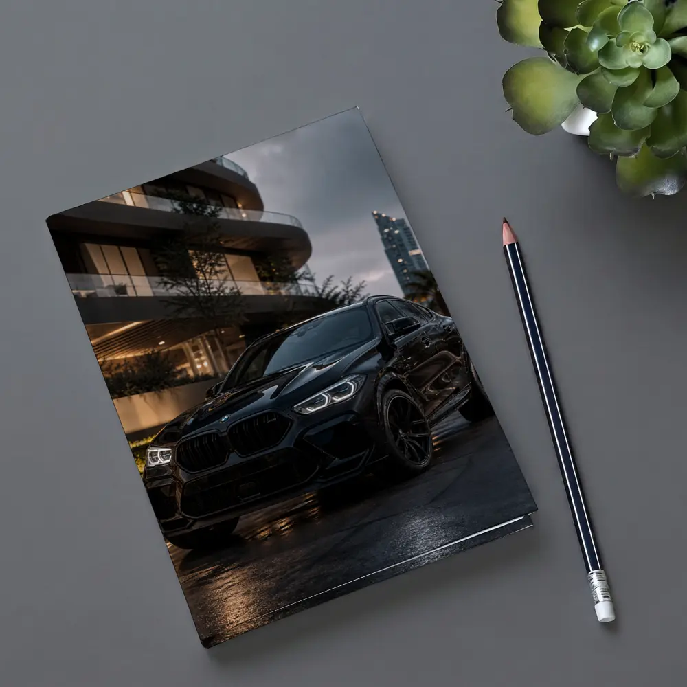 BMW X6 M Black City Night Scene – Notebooks