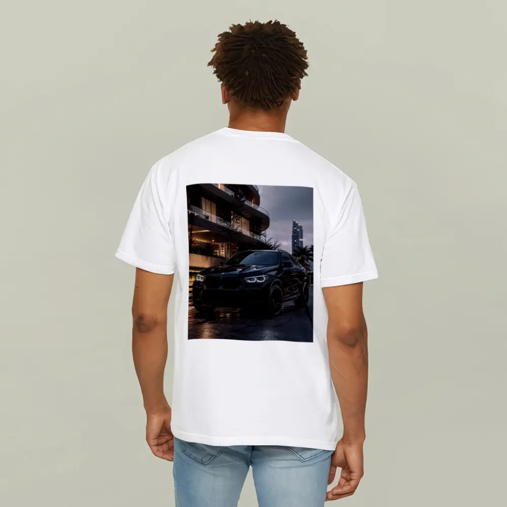 BMW X6 M Black City Night Scene – T-Shirts