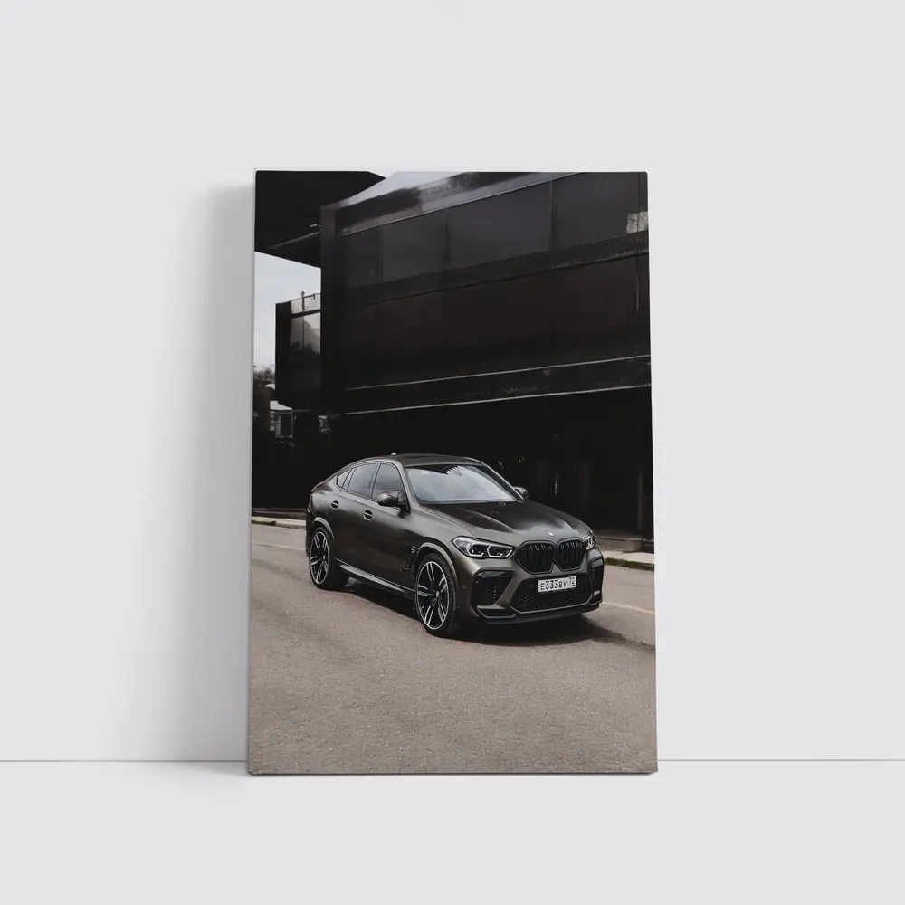 BMW X6 M Dark Urban Street Background – Wall Art