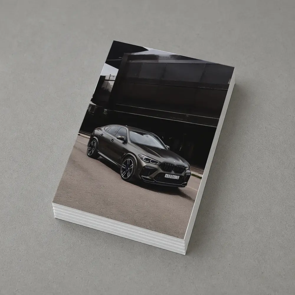 BMW X6 M Dark Urban Street Background – Postcards