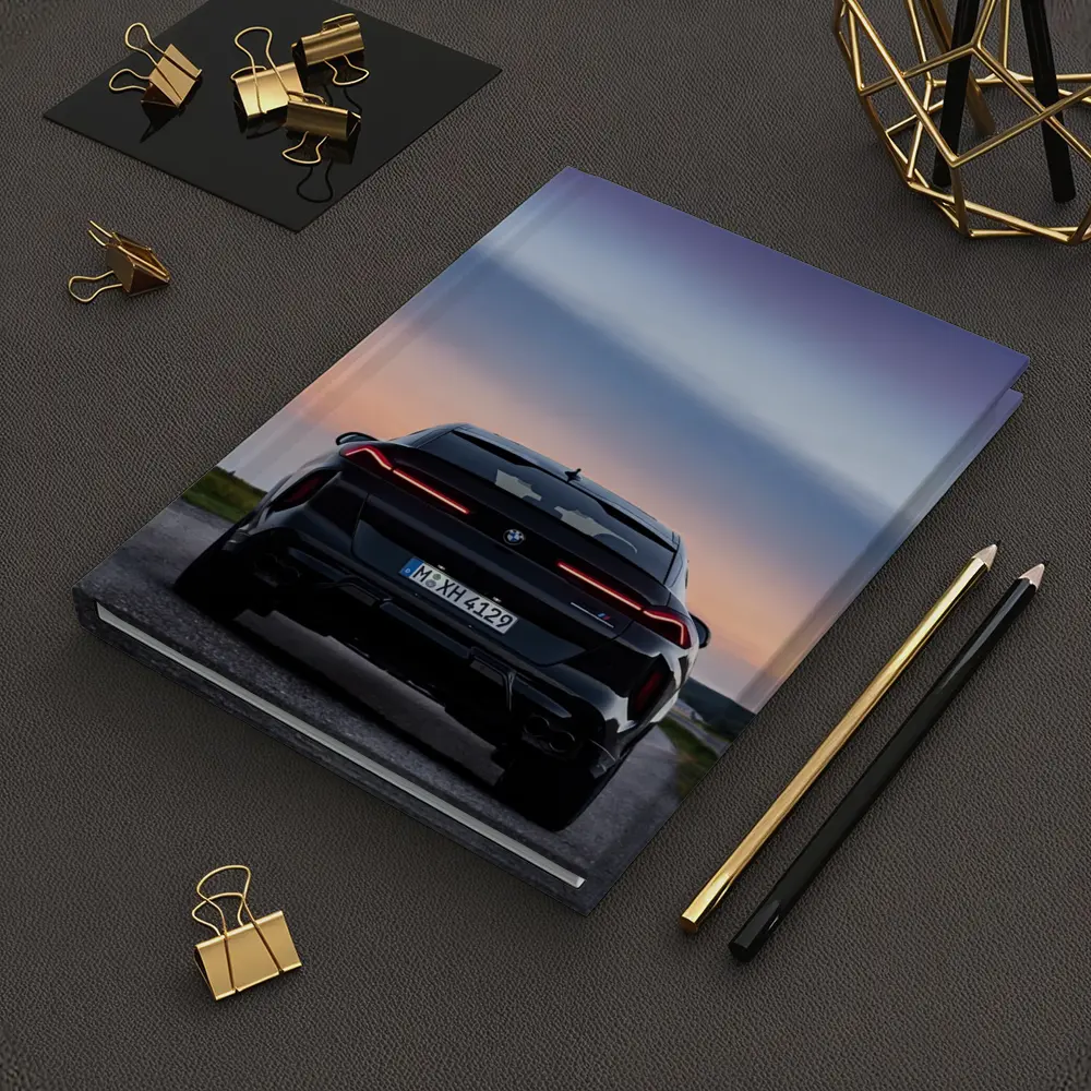 BMW X6 M Black Rear Sunset Road – Notebooks