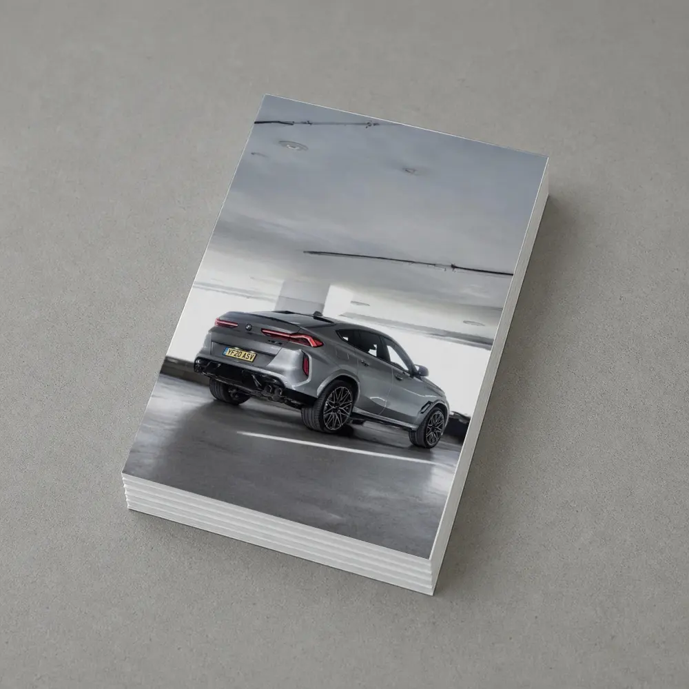 BMW X6M Gray Parked In Parking Garage – Postcards
