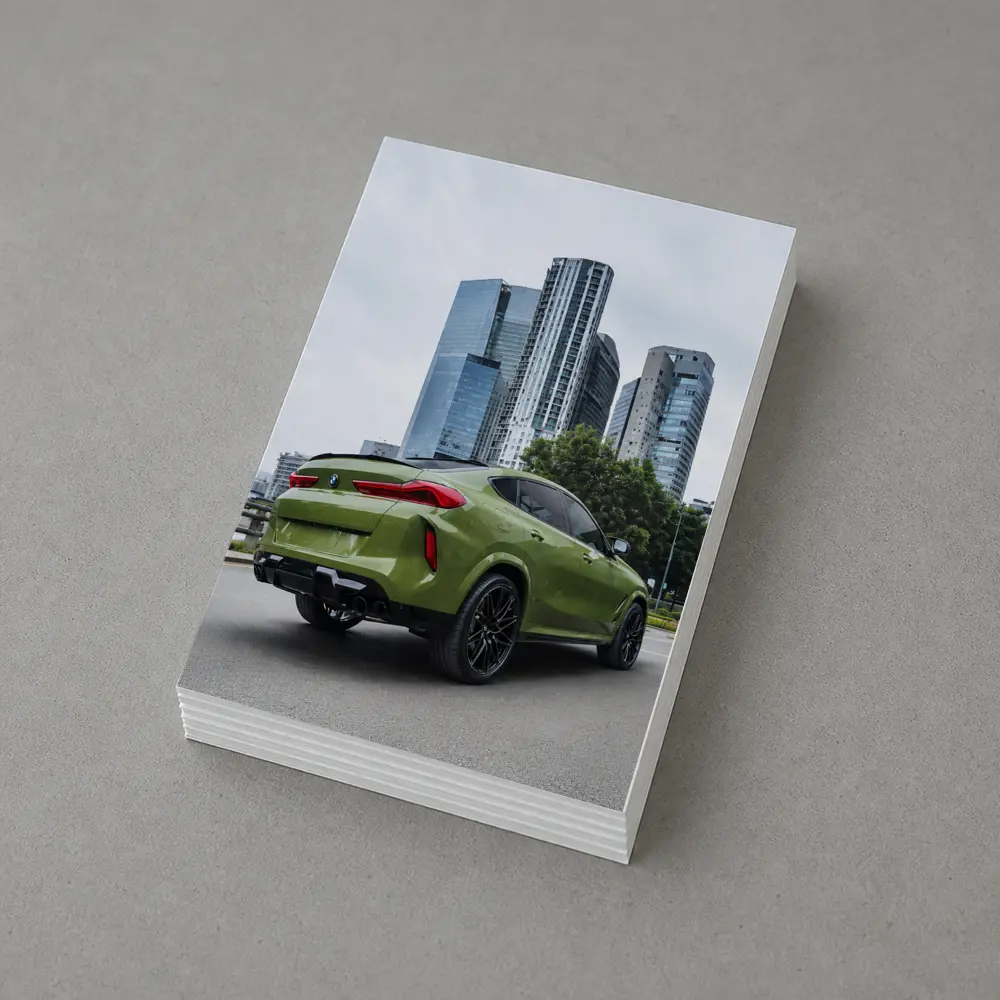 BMW X6M Green City Skyline Street – Postcards