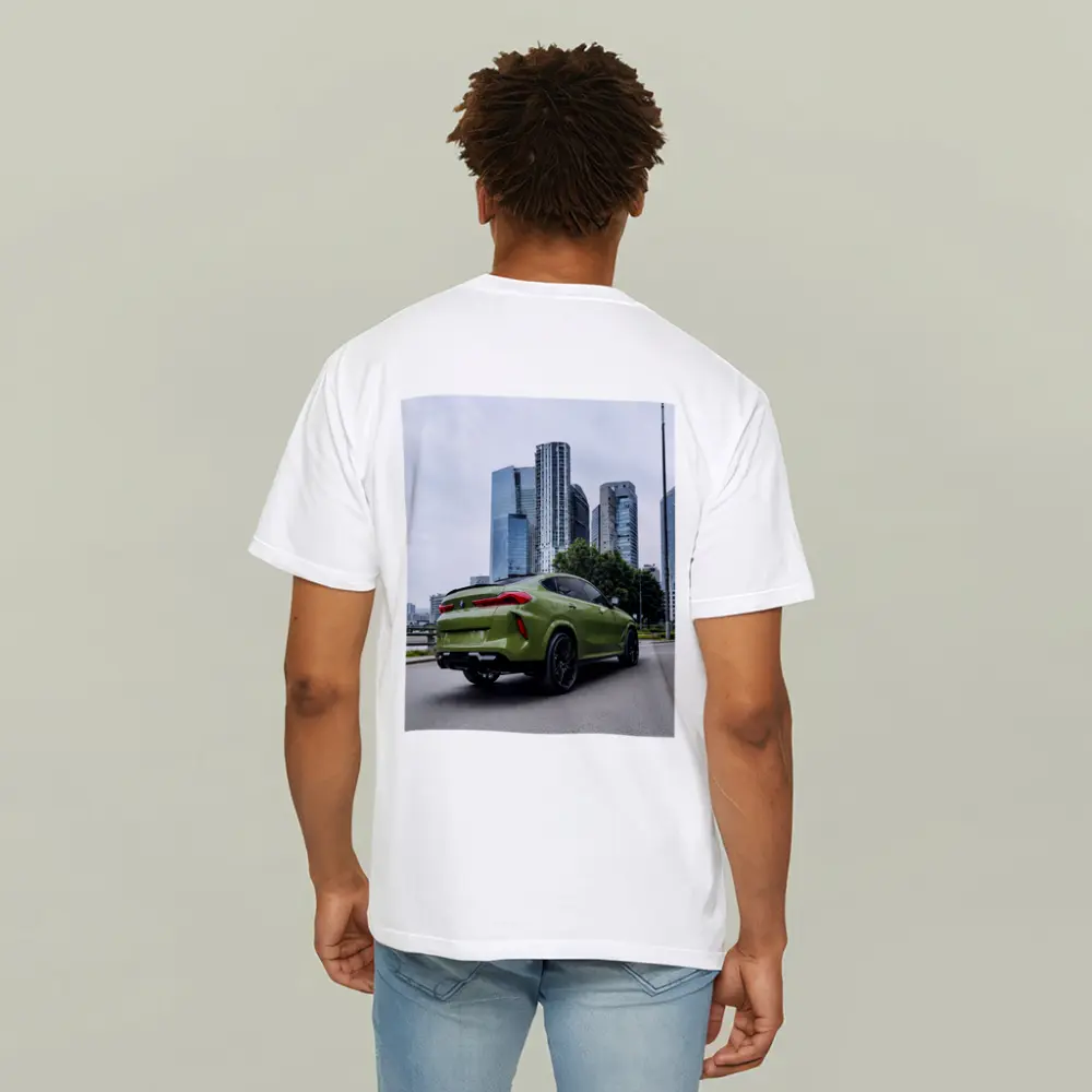 BMW X6M Green City Skyline Street – T-Shirts