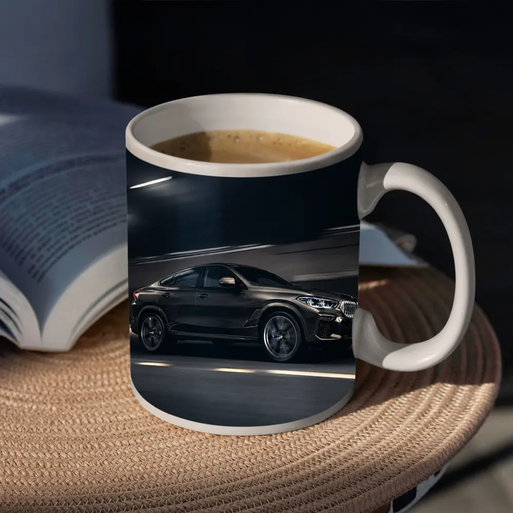 BMW X6 Speeding Through Dark Tunnel Night – Mugs