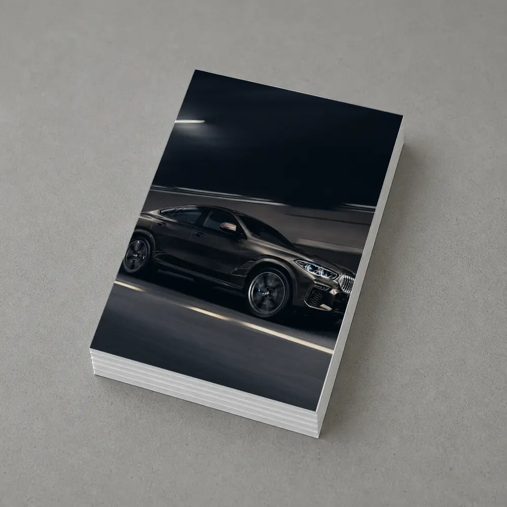 BMW X6 Speeding Through Dark Tunnel Night – Postcards