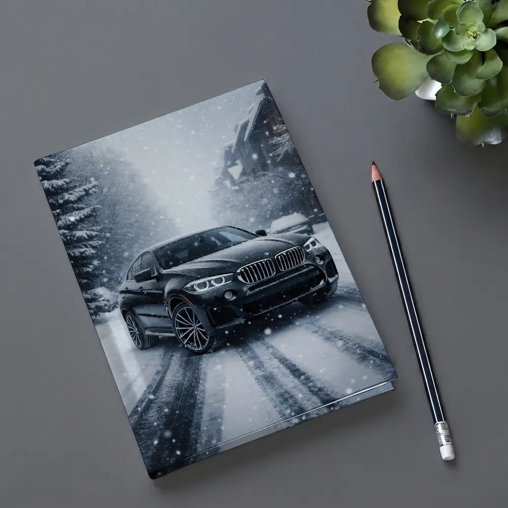 BMW X6 Driving Through Heavy Snowfall – Notebooks