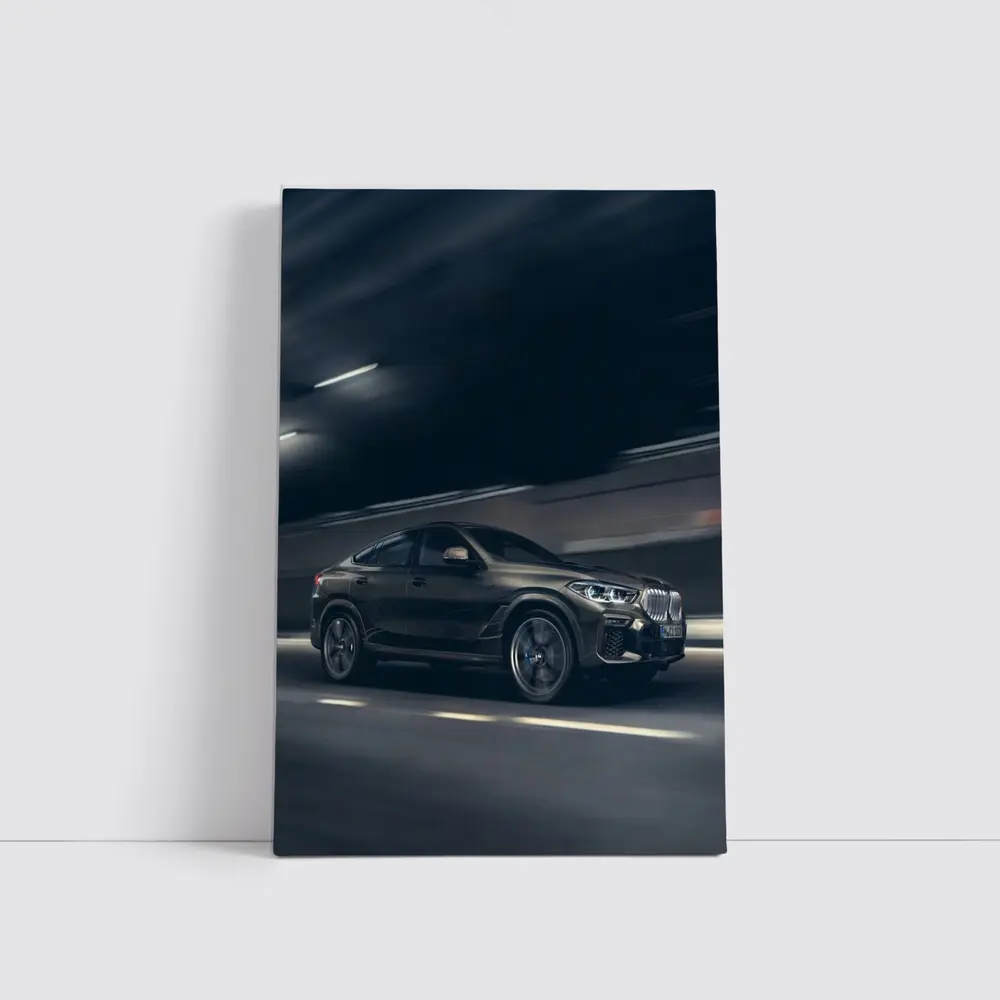 BMW X6 Dark Tunnel Night Drive – Wall Art
