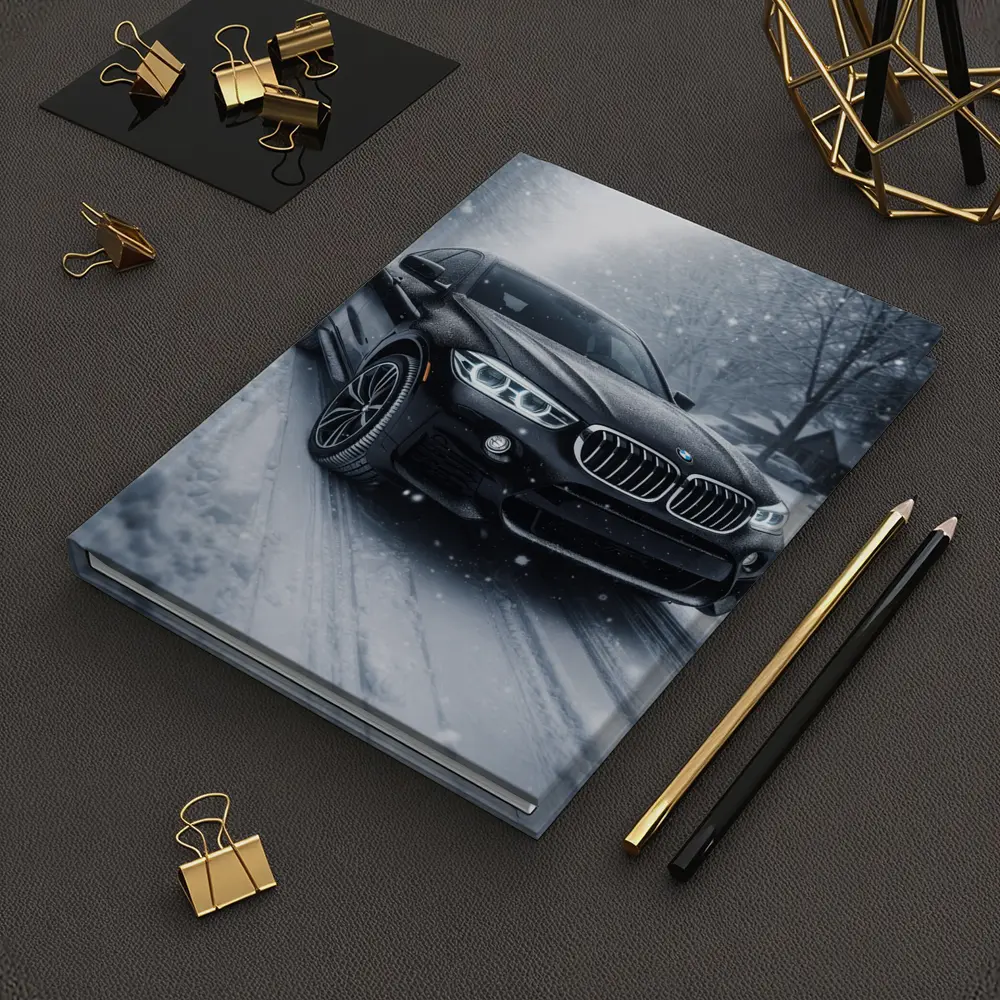 BMW X6 Black SUV Snowy Winter Road – Notebooks