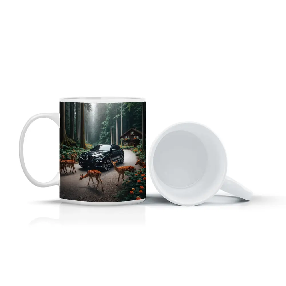 BMW X6M Black Forest Deer Encounter – Mugs