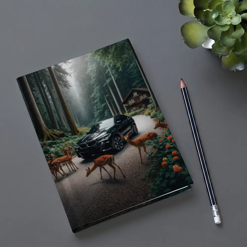 BMW X6M Black Forest Deer Encounter – Notebooks