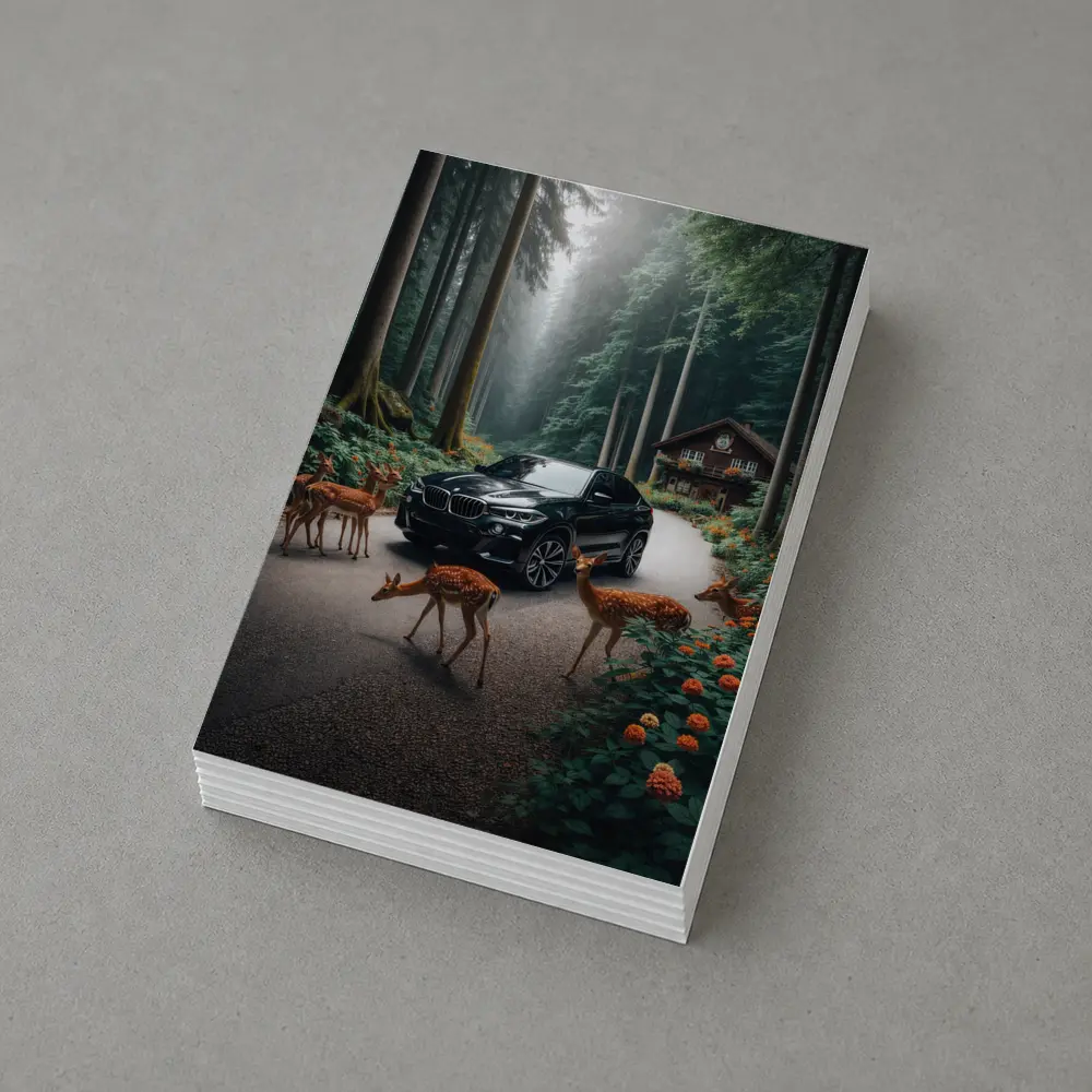 BMW X6M Black Forest Deer Encounter – Postcards