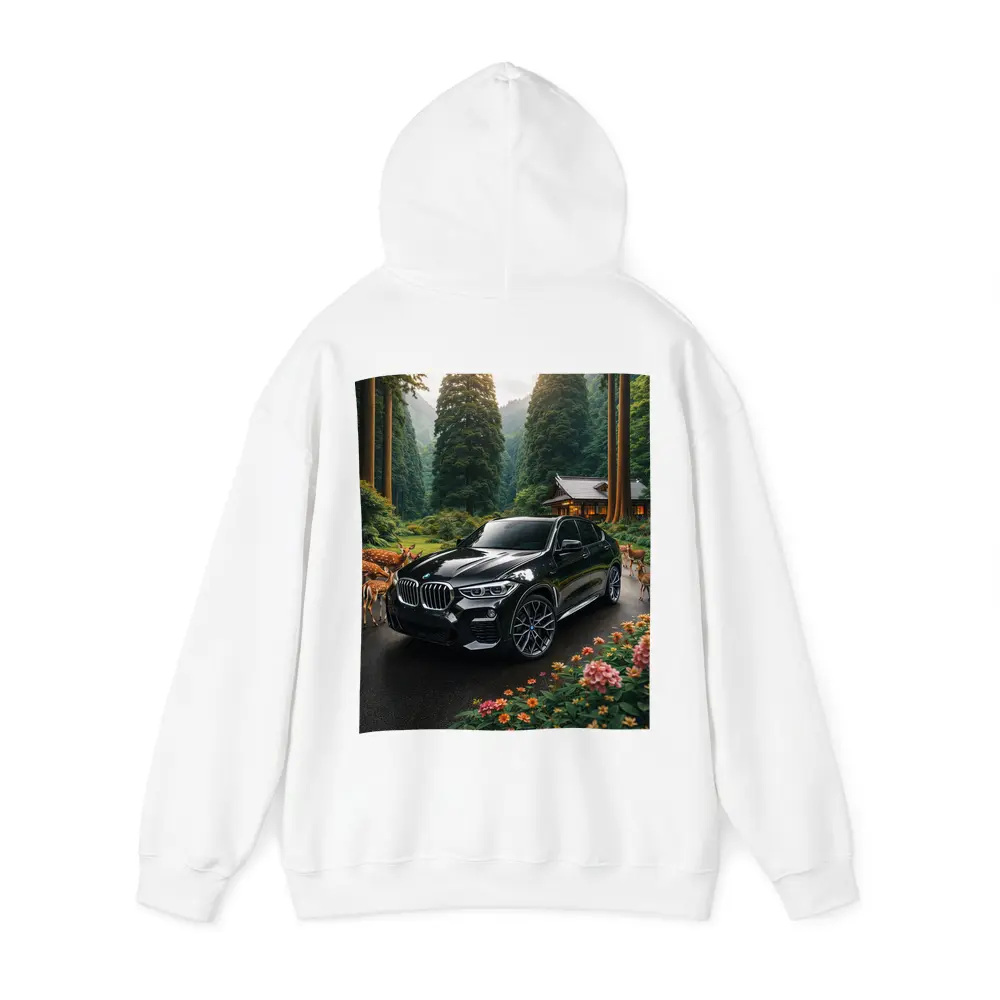 BMW X6 M Black Forest Deer Scene – Hoodies