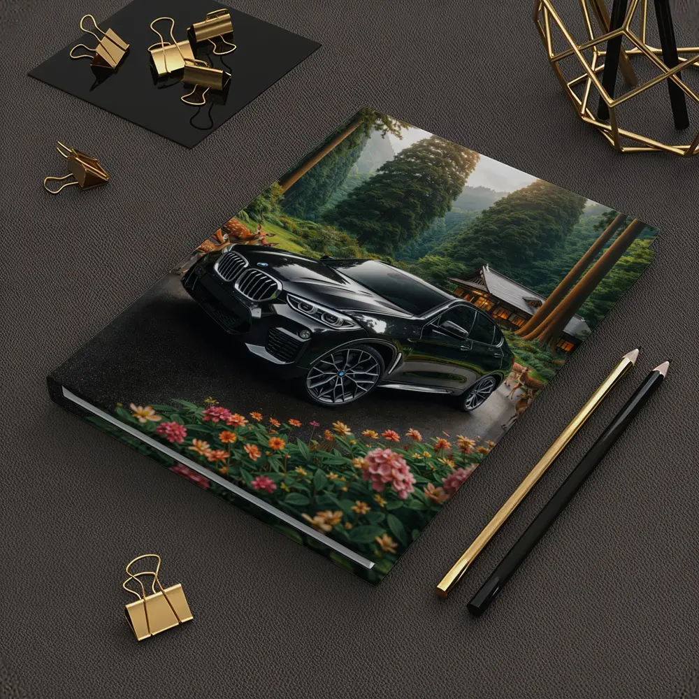 BMW X6 M Black Forest Deer Scene – Notebooks