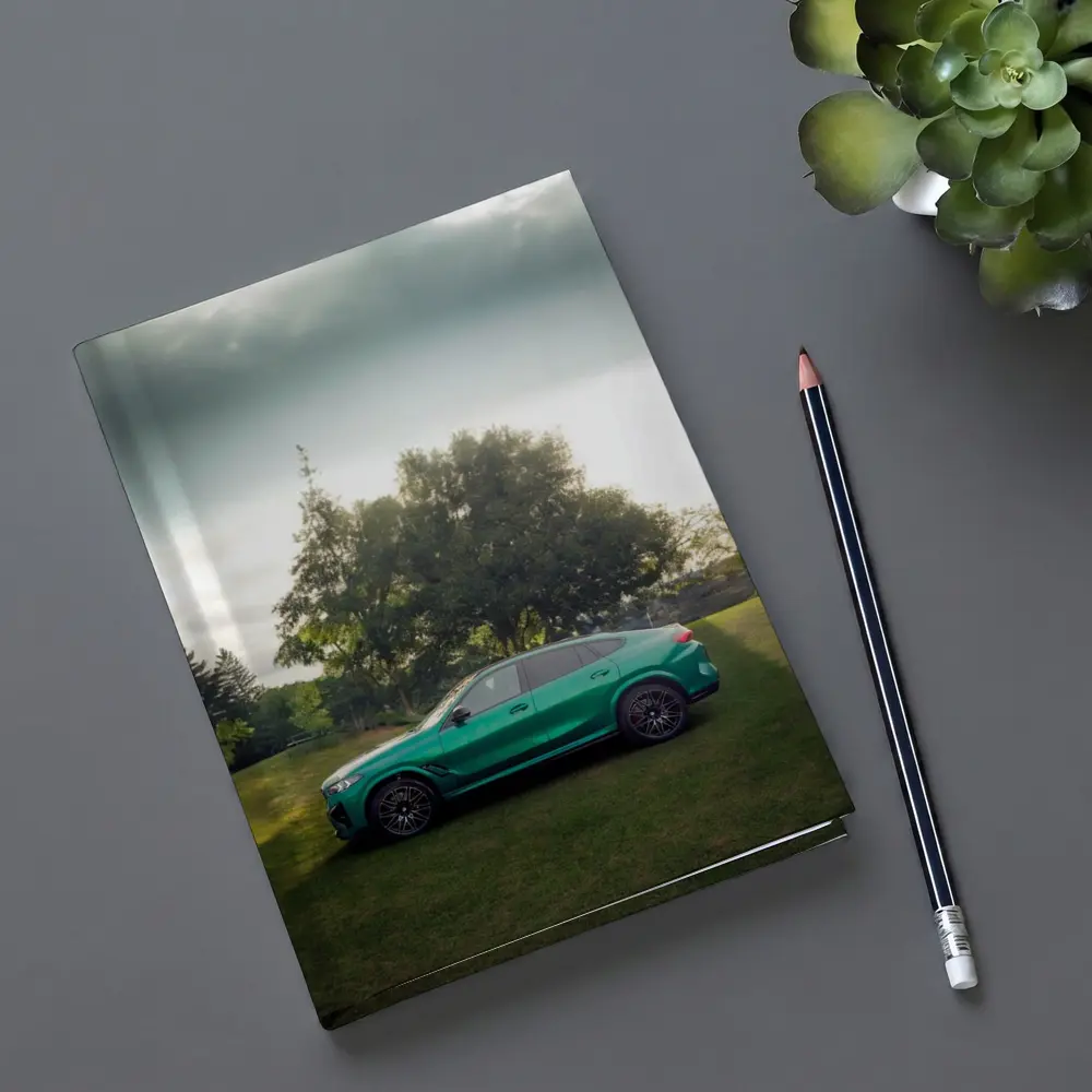 BMW X6M Green Side Profile Outdoor Setting – Notebooks