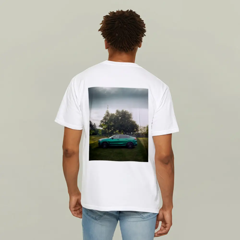 BMW X6M Green Side Profile Outdoor Setting – T-Shirts