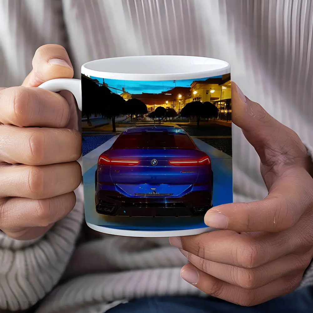 BMW X6M Dark Blue City Night – Mugs