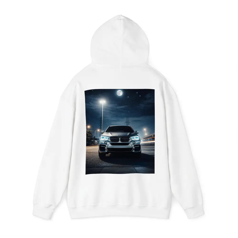 BMW X6M Front View Night Moon – Hoodies