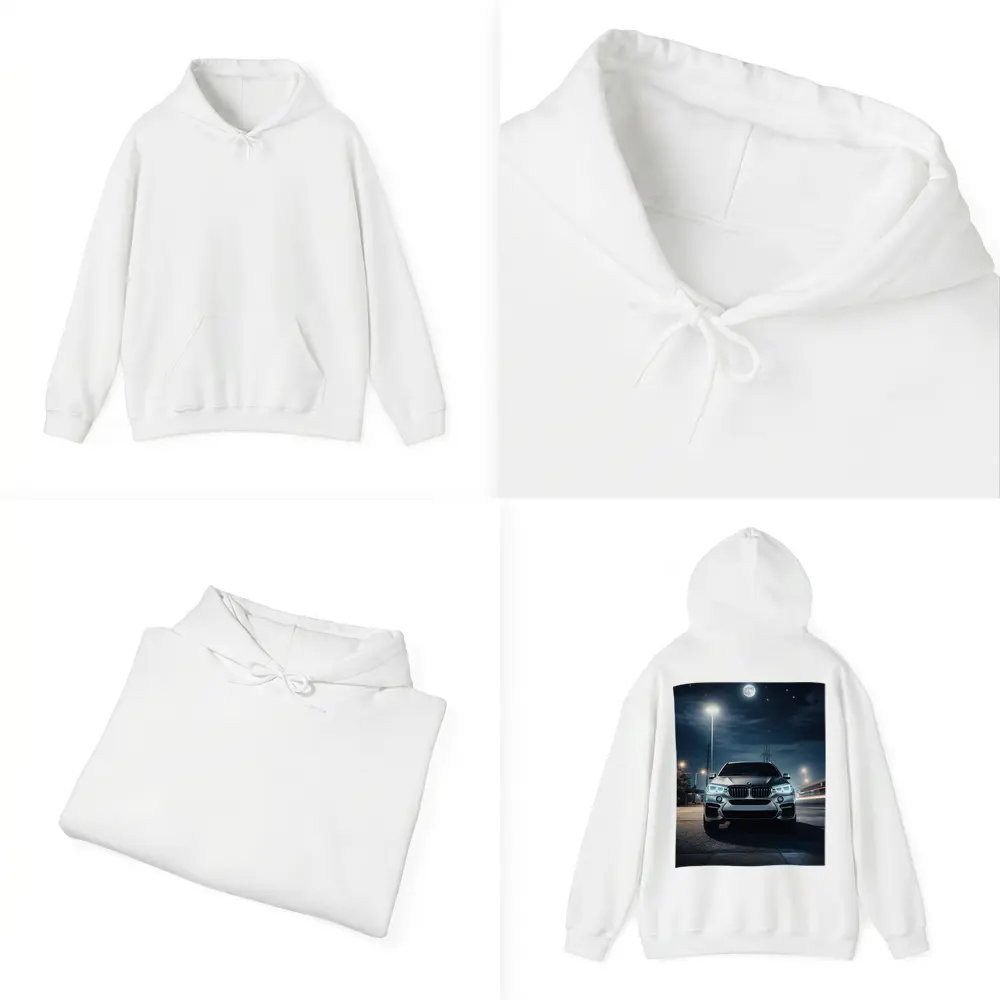 BMW X6M Front View Night Moon – Hoodies