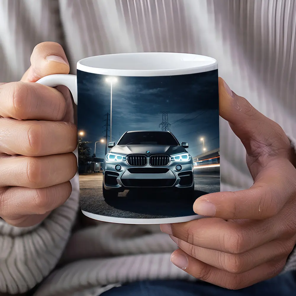BMW X6M Front View Night Moon – Mugs