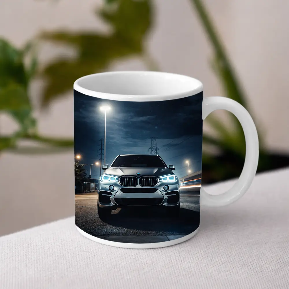 BMW X6M Front View Night Moon – Mugs