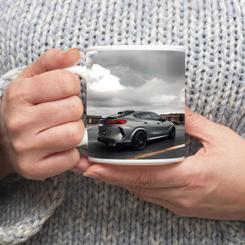 BMW X6M Gray Matte Stance Cloudy Sky – Mugs