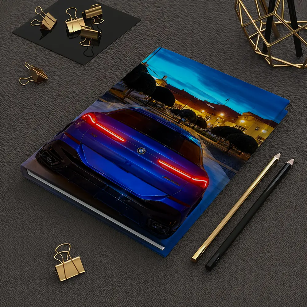 BMW X6M Blue Rear Night City Square – Notebooks