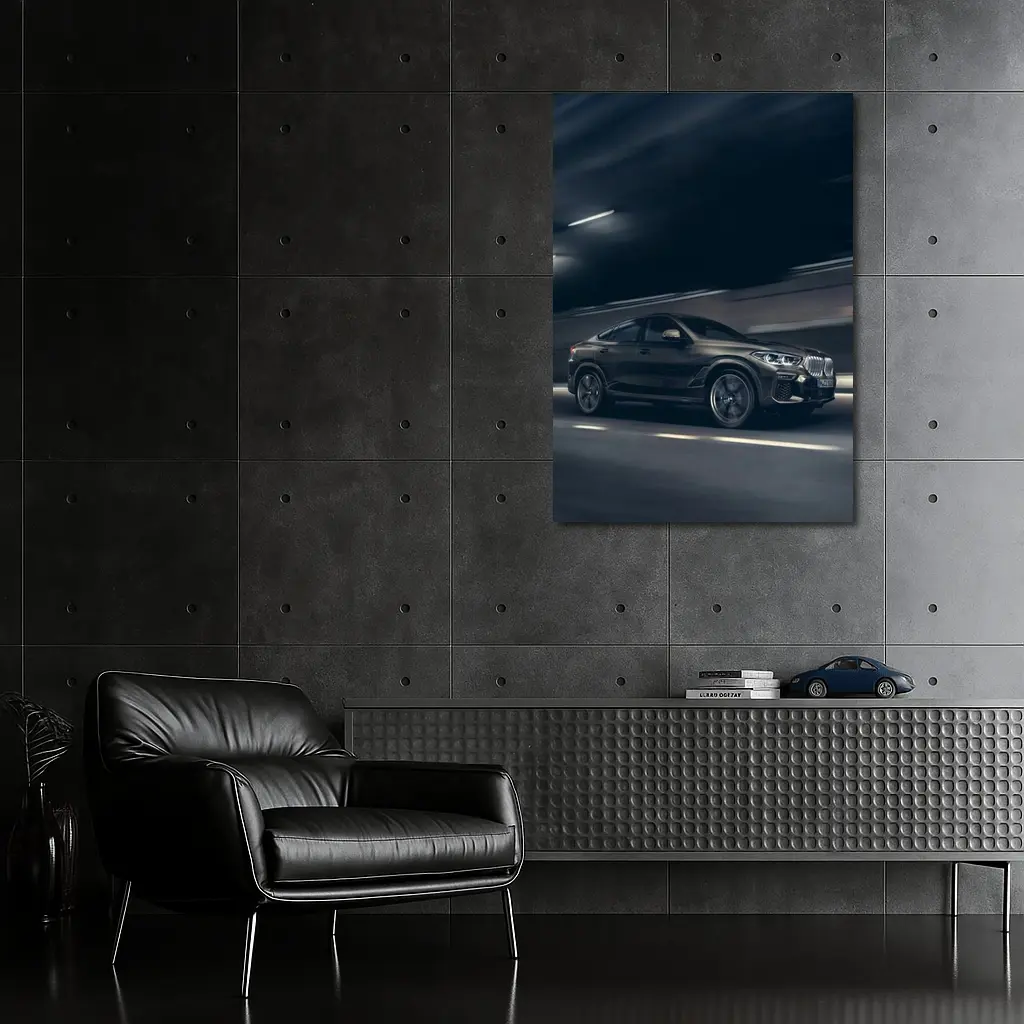 BMW X6 Dark Tunnel Night Drive – Wall Art