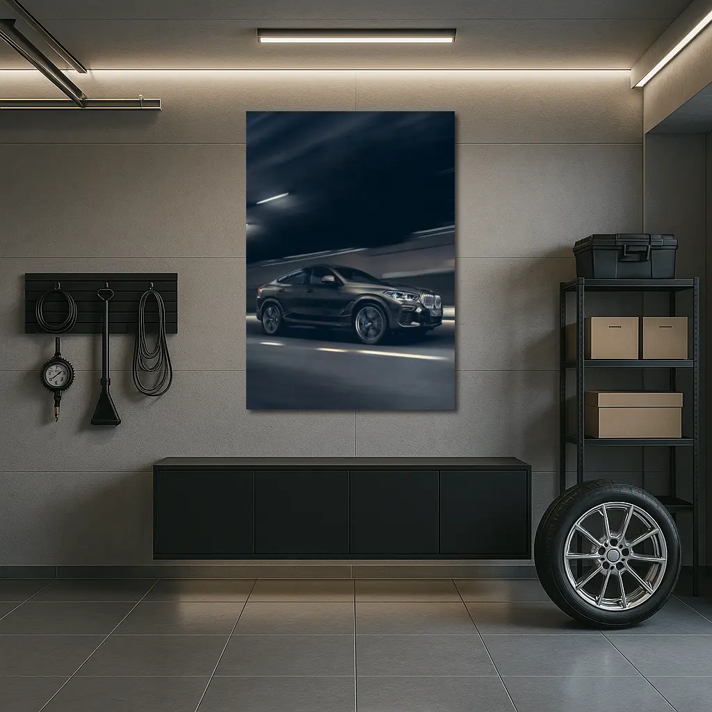 BMW X6 Dark Tunnel Night Drive – Wall Art