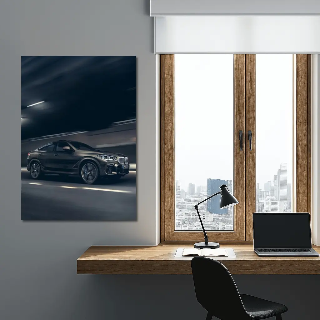 BMW X6 Dark Tunnel Night Drive – Wall Art