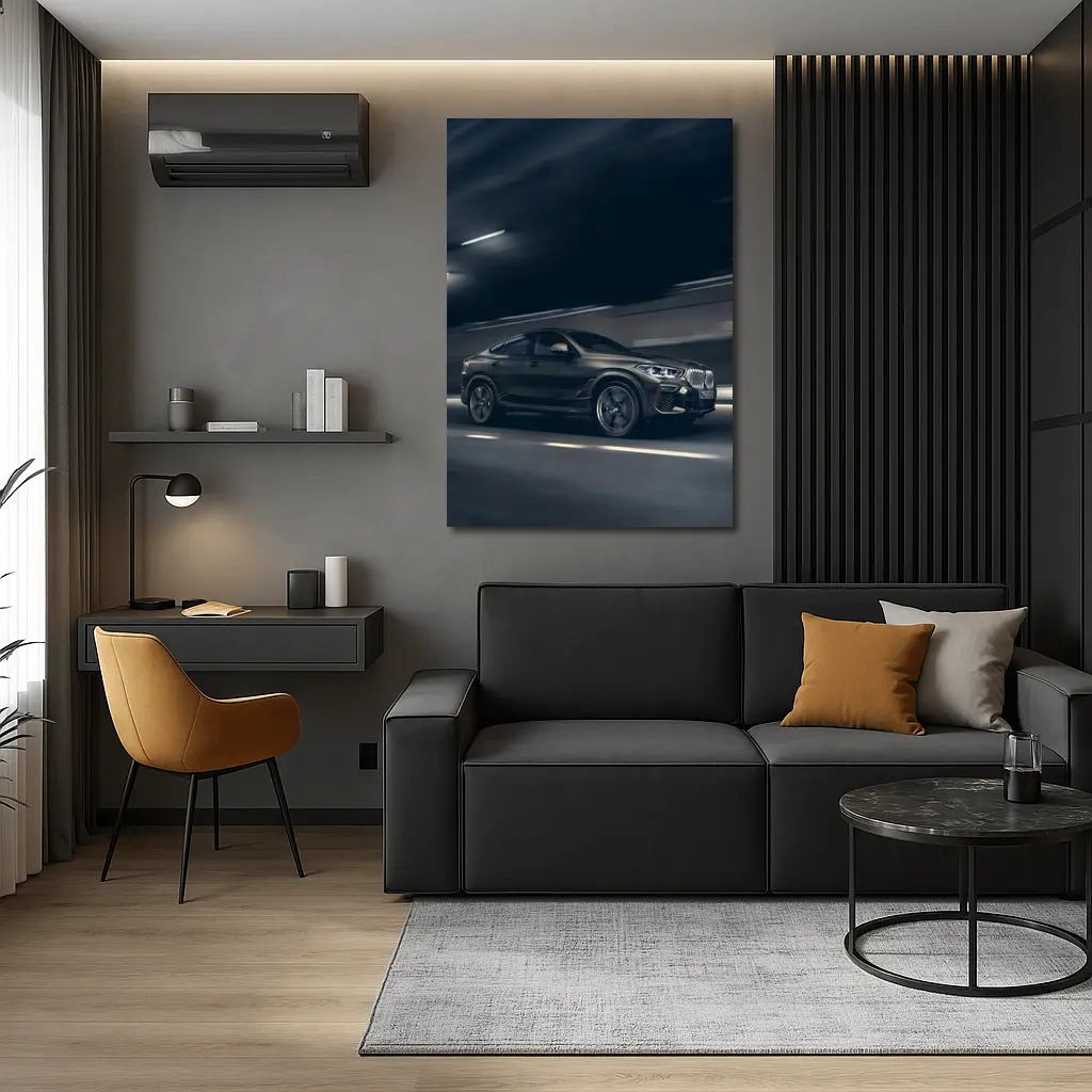 BMW X6 Dark Tunnel Night Drive – Wall Art