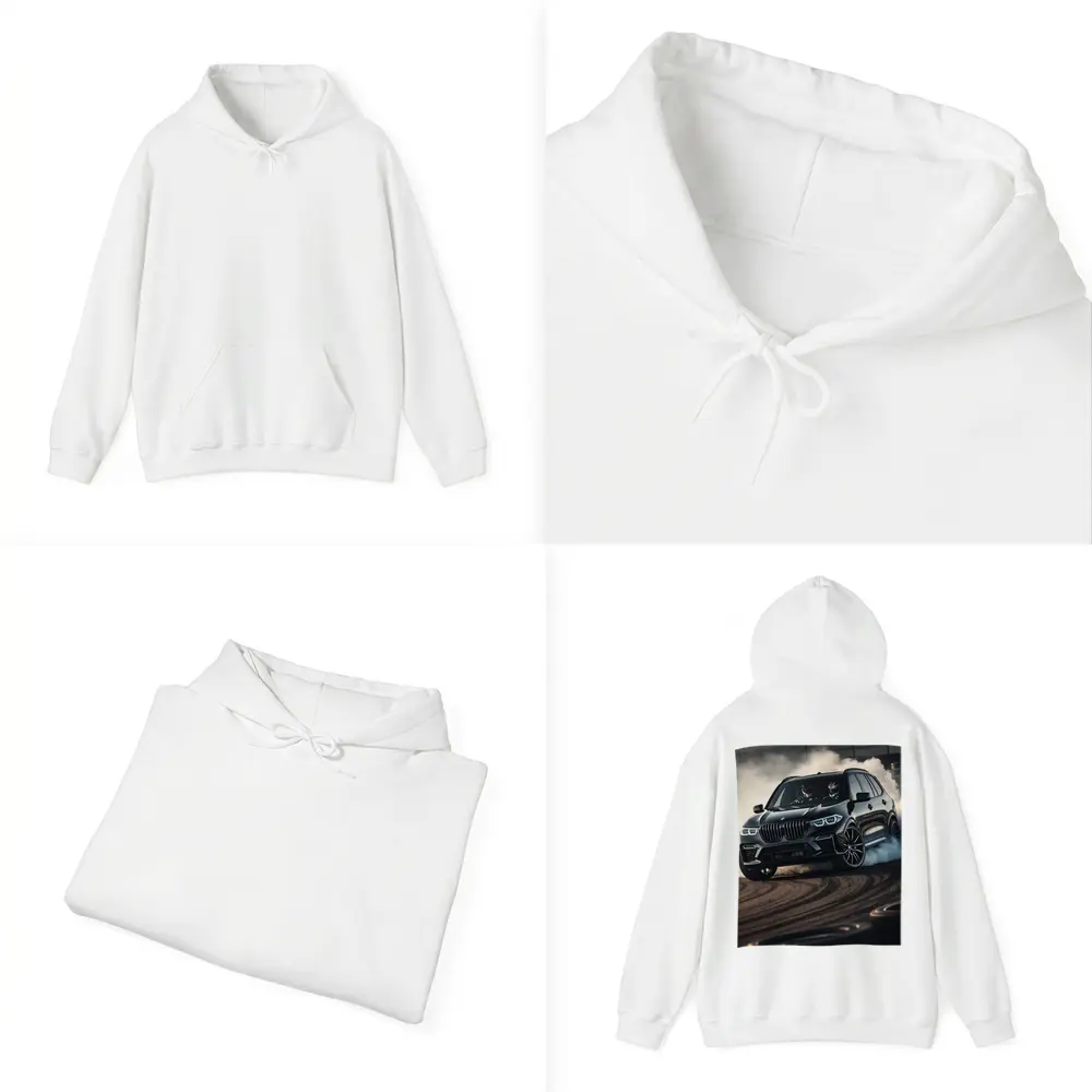 BMW X5M Drifting Black Track Smoke – Hoodies
