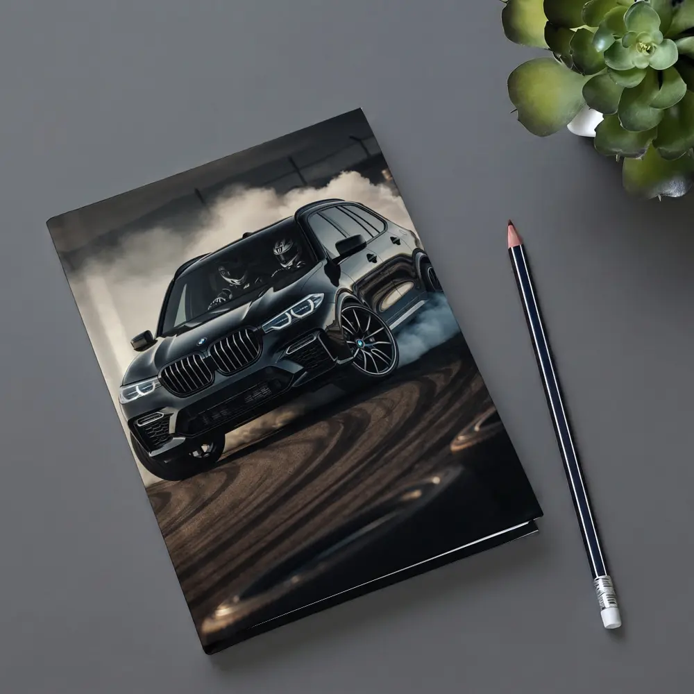 BMW X5M Drifting Black Track Smoke – Notebooks