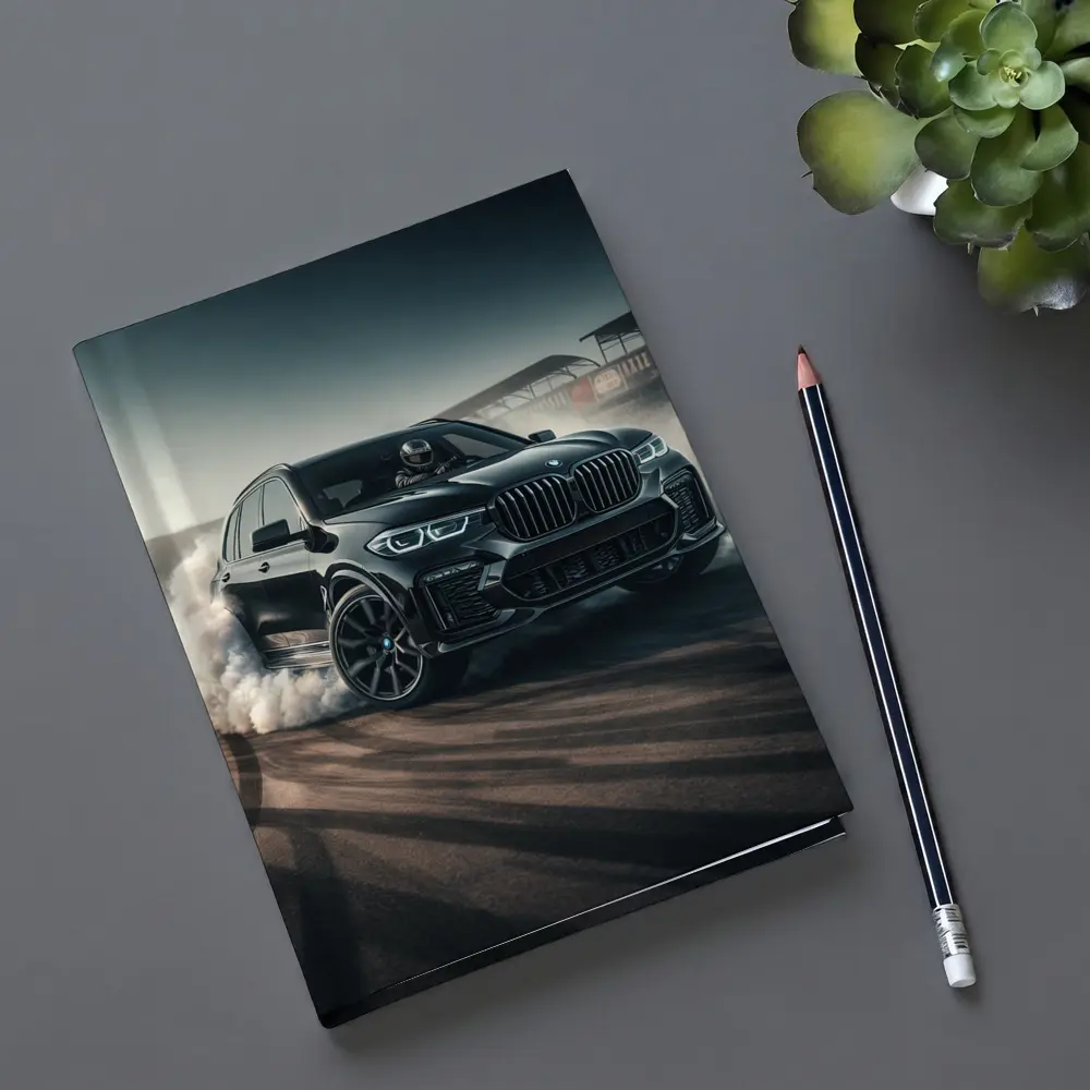 BMW X5 Black Burnout On Race Track – Notebooks