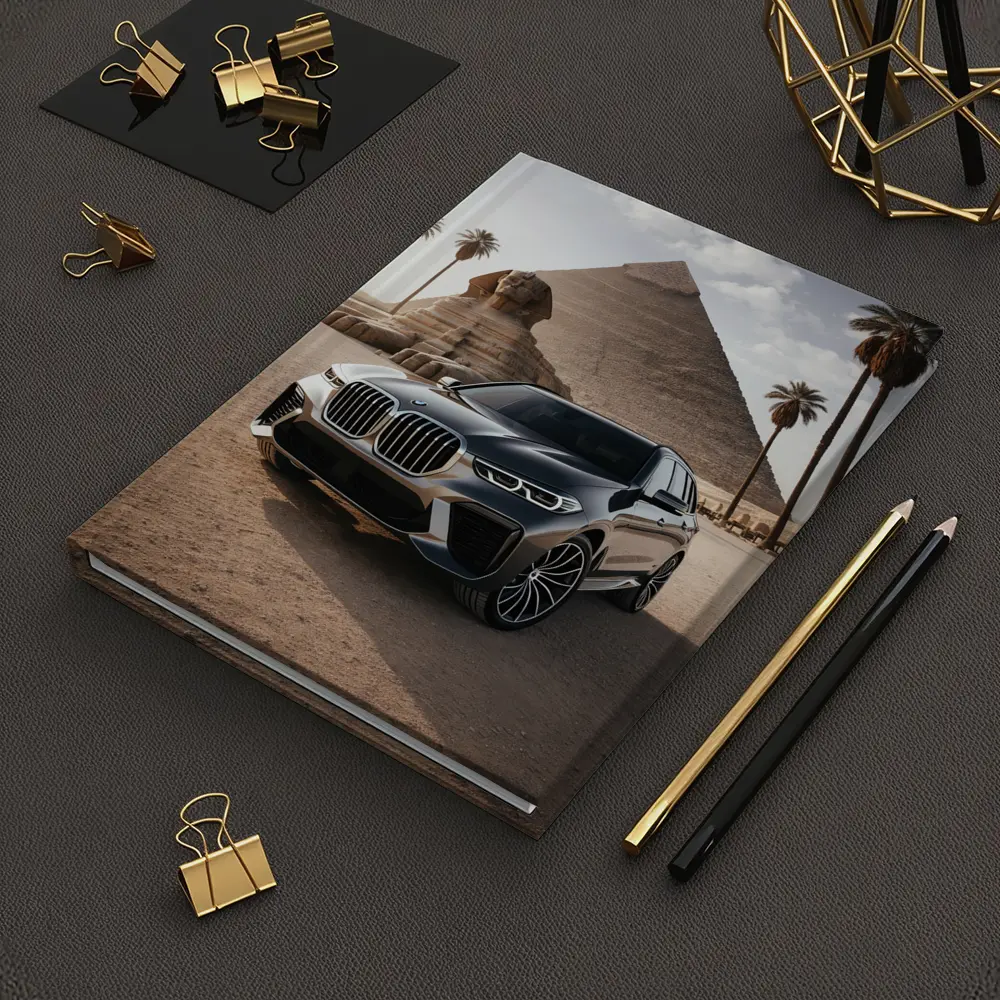 BMW X7 Parked Before Egyptian Pyramids – Notebooks