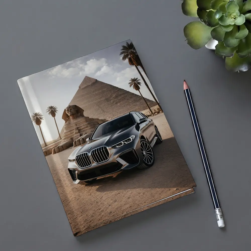 BMW X7 Parked Before Egyptian Pyramids – Notebooks