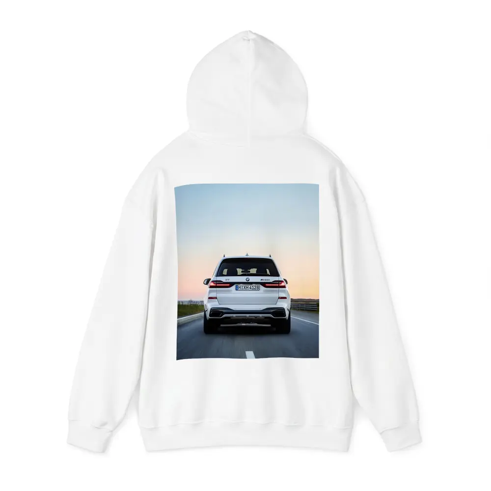 BMW X7 M50i White Highway Sunset Drive – Hoodies