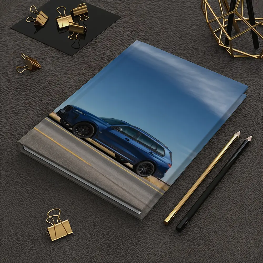 BMW X7 Blue SUV Open Road Sky – Notebooks