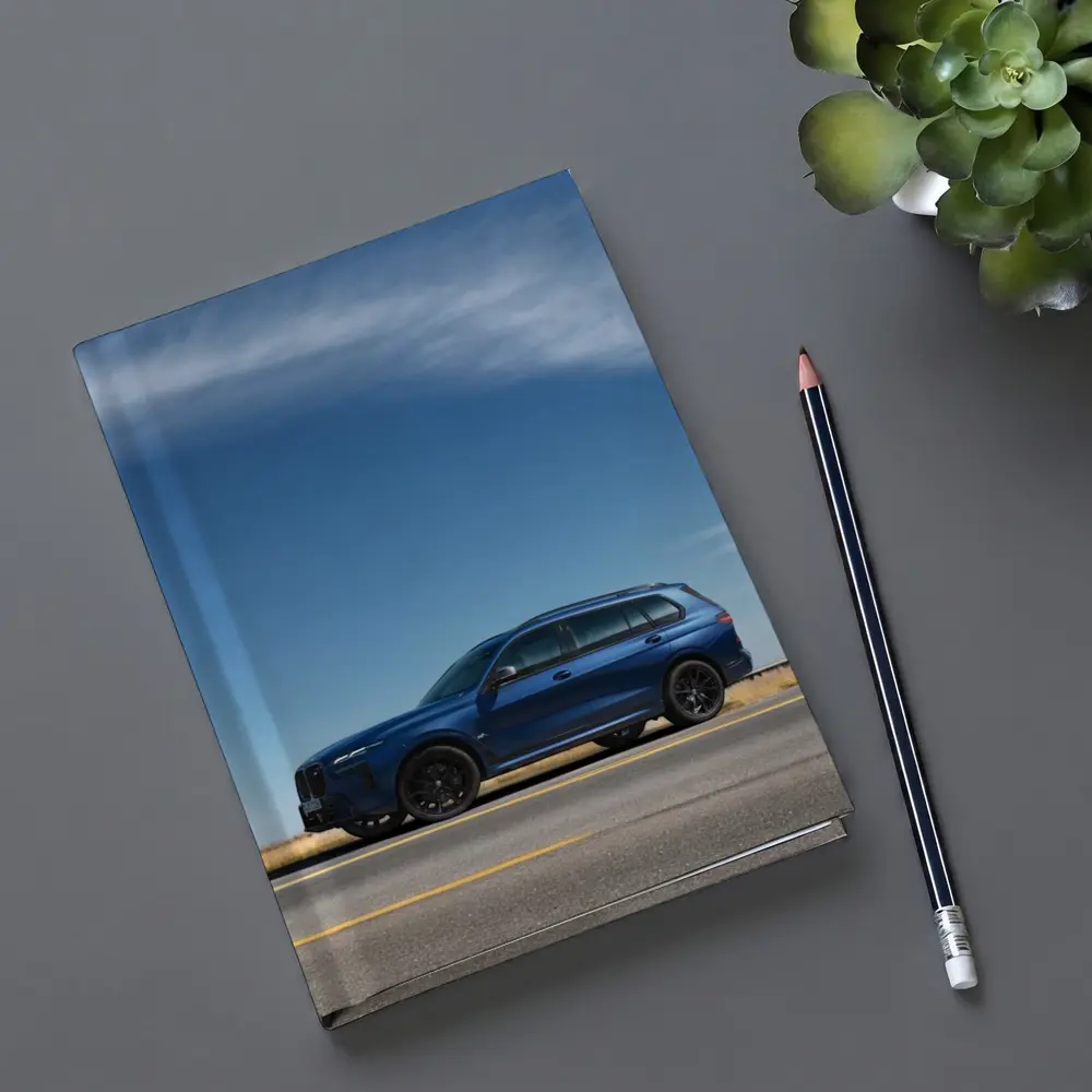 BMW X7 Blue SUV Open Road Sky – Notebooks