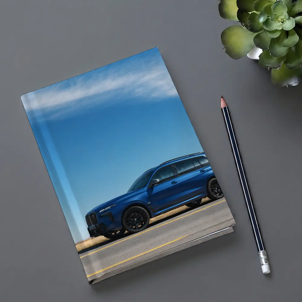 BMW X7 Blue SUV Open Road – Notebooks