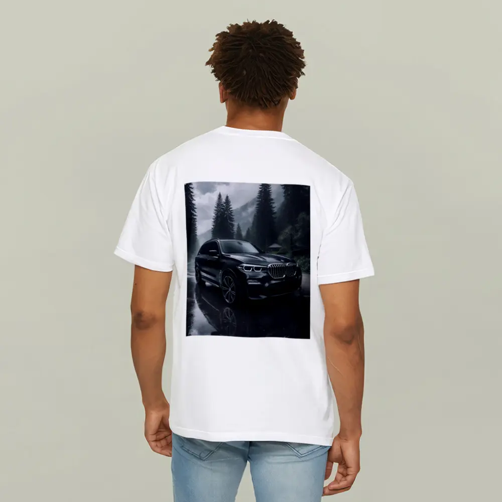 BMW X7 Rainy Forest Mountain Road – T-Shirts