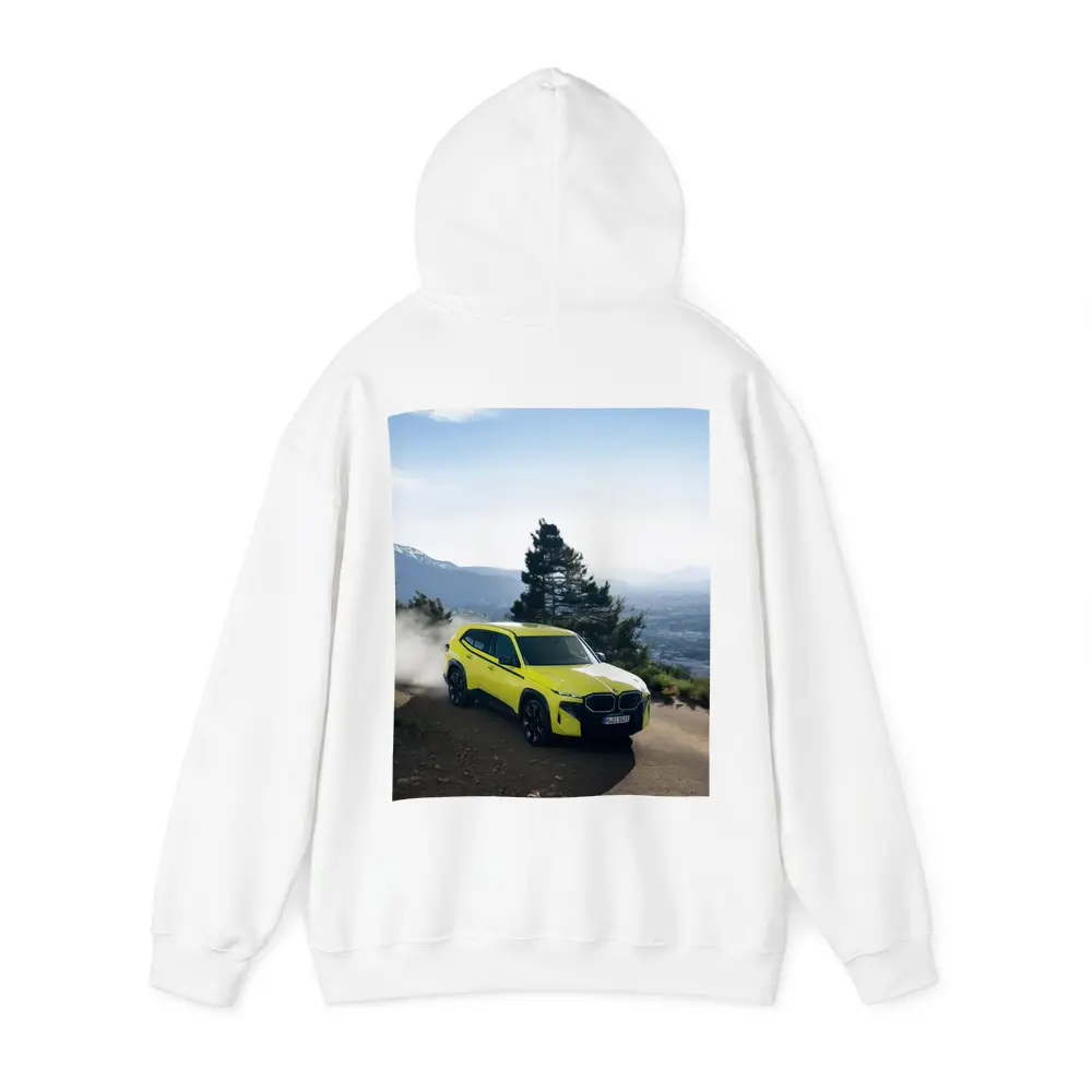BMW XM Neon Yellow Mountain Road Drive – Hoodies