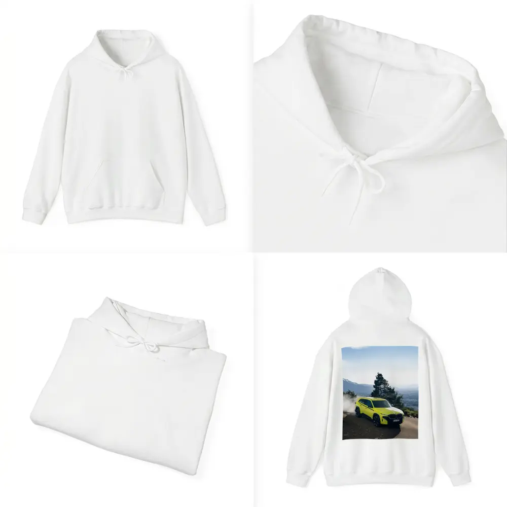BMW XM Neon Yellow Mountain Road Drive – Hoodies