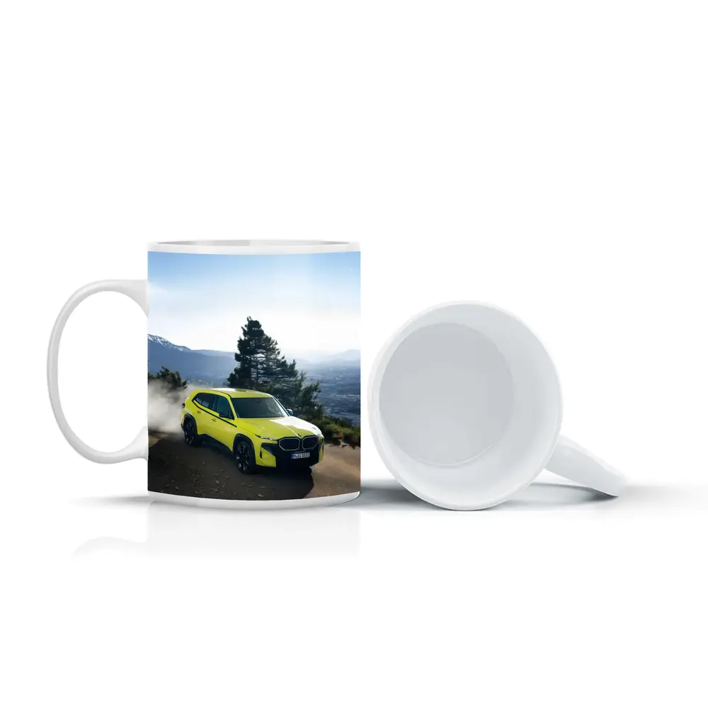 BMW XM Neon Yellow Mountain Road Drive – Mugs