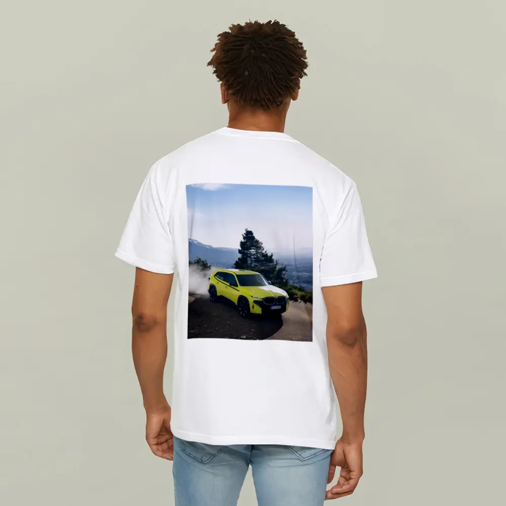 BMW XM Neon Yellow Mountain Road Drive – T-Shirts