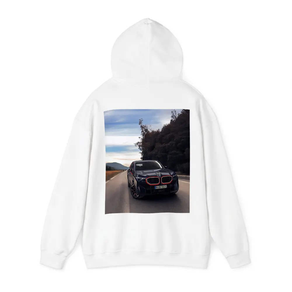 BMW XM Label Red on Open Road – Hoodies