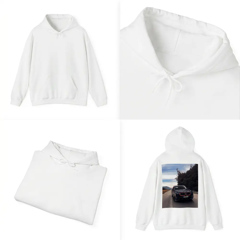 BMW XM Label Red on Open Road – Hoodies