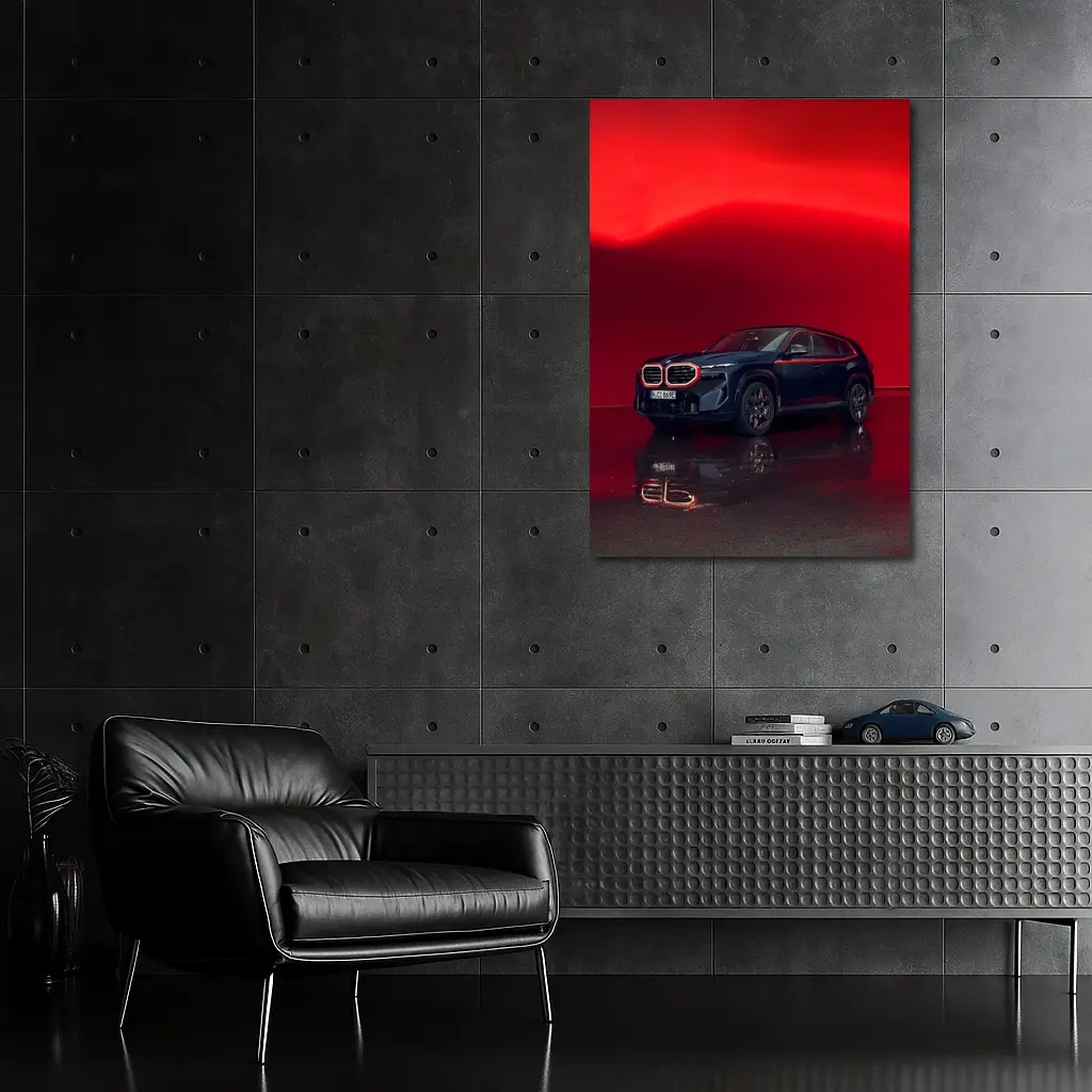 BMW XM Label Red Dark Studio – Wall Art